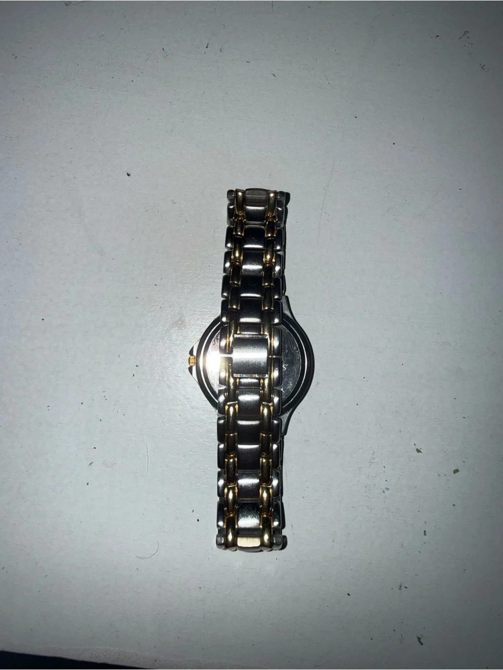 Disney Two-Tone Gold and Silver Men’s Watch with Castle Dial